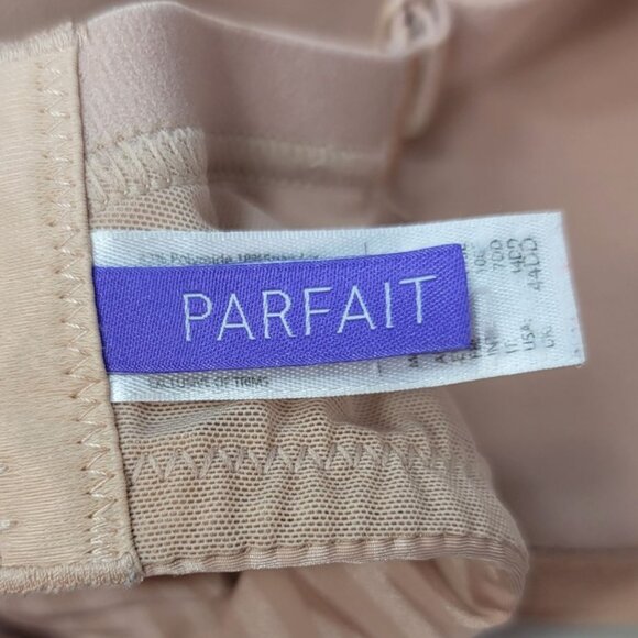 Parfait Full Coverage Underwire T Shirt Bra Tan 44DD Light Pad Adj Striped Aline - Picture 9 of 10